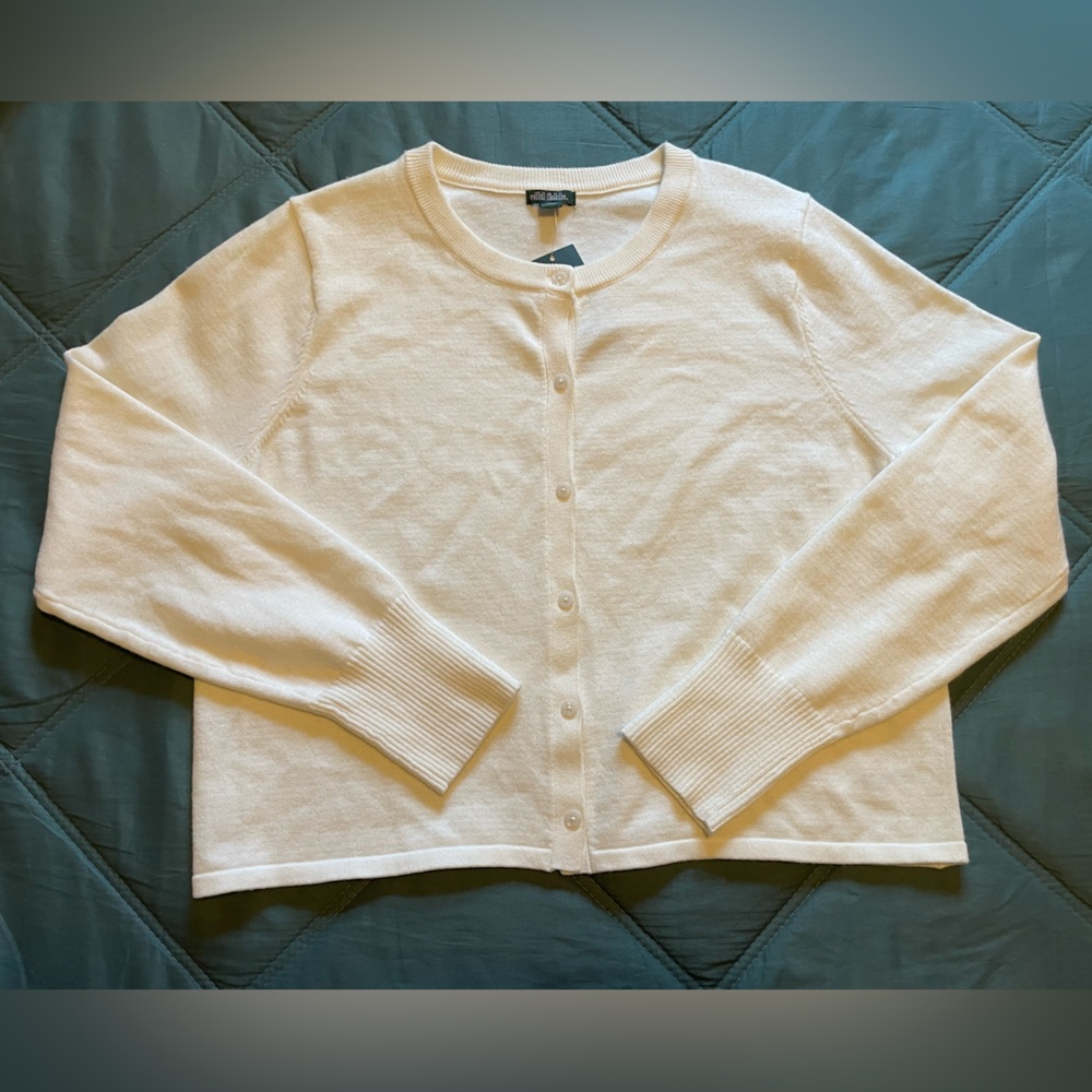 Cream Cardigan Sweater